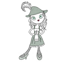 Stickdatei - Bayrisches Mädel 1